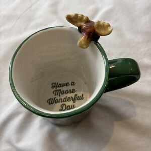 Have A Moose Wonderful Day Cape Shore Coffee Novelty Mug Green Breckenridge READ